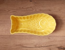 Puddingvorm vis geel 26*13* 7,5 cm