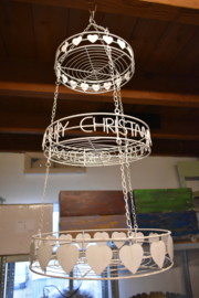Hanging Basket Kerst  wit (Kersten)