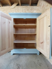 Meidenkast pastelblauw 112,5*55*149 cm