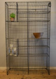 Opbergrek draadmetaal 14 vakken 76 x 23 x 125,5 cm