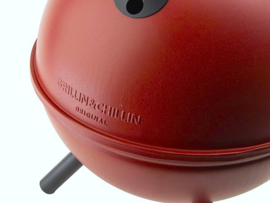 Bbq bolvorm rood grillin & chillin.