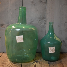 Vaas L  gerecycled glas  zeegroen (Amennis Trading)