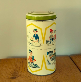 Vintage retro  beschuitblik Hille ø10,7*21,5 cm