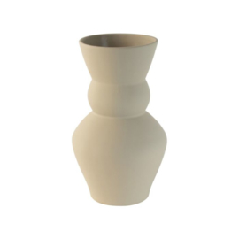 Decoratieve vaas beige Gusta ø13,5*23 cm