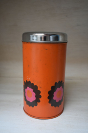 Jaren 70 retro Brabantiablik oranje ø11,5*20 cm