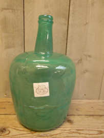 Vaas L  gerecycled glas  zeegroen (Amennis Trading)