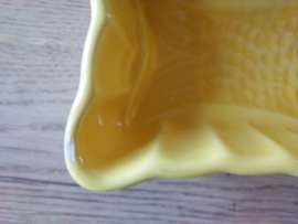 Puddingvorm vis geel 26*13* 7,5 cm