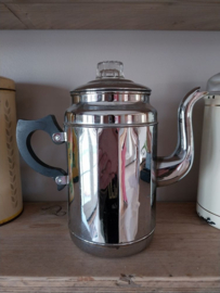 Oude zilverkleurige Bonnaad koffiepot 23,5 *11,5*21,5 cm