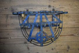 Oud metalen plantenrek blauw  56*24*37,5 cm
