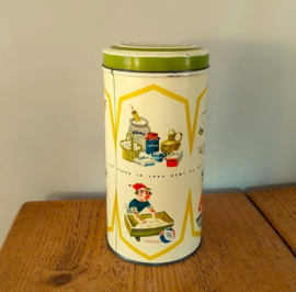 Vintage retro  beschuitblik Hille ø10,7*21,5 cm