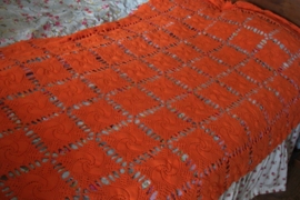 Oranje retro sprei gehaakt