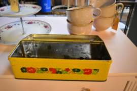 Jaren 70 retroblik honingkoek 28,5*11*9 cm