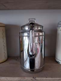Oude zilverkleurige Bonnaad koffiepot 23,5 *11,5*21,5 cm