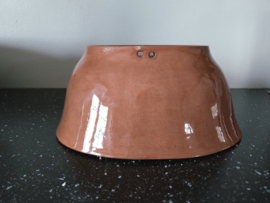 Oude bruine puddingvorm, terrinevorm 19,5*15,5*8,5 cm
