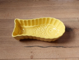 Puddingvorm vis geel 26*13* 7,5 cm
