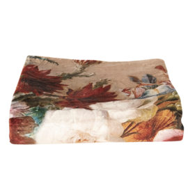 Plaid bloemen klassiek Clayre & Eef 130*170 cm KT060.088