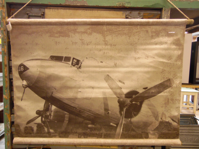 Wandkaart   vliegtuig (RR Design)