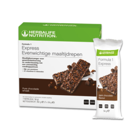 F1 Express Maaltijdreep -pure chocolade 7 repen