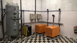Maintenance of compressed air installation of sewage pumping station