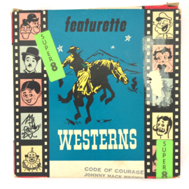 Nr.7030 --Super 8 Silent - Code of Courage western, goede kwaliteit zwartwit Silent ca 60 meter  in orginele doos