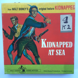 Nr.7195 Super 8 Kidnappes at Sea, Walt Disney zwartwit silent  ongeveer 50 meter op spoel en in orginele doos