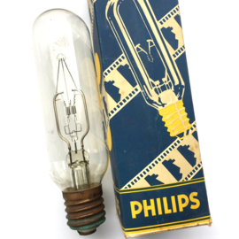 R.375 -- Philips projectielamp Typ.75G  30V - 30A E40 zeldzame lamp lengte ca. 22,5 cm dikte ca.6 cm.
