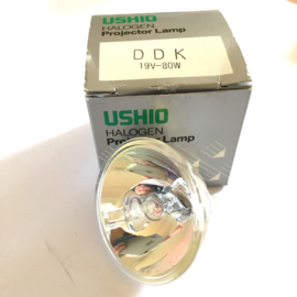 Nr. A187 -- USIO HALOGEEN PROJECTOR LAMP DDK 19 VOLT 80 WATT