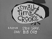 Nr.16494 --16MM-- Dick Tracy Small Time Crooks, tekenfilm mooi  zwartwit Engels gesproken, speelduur 10 min. op spoel en in doos, compleet met begin/end titels
