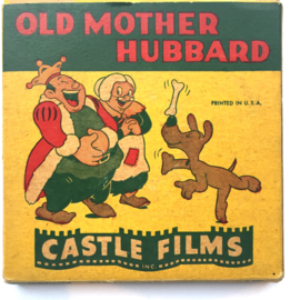 Nr.1607 --Dubbel 8 Silent-- Castle films, Old Mother Hubbard 60 meter zwartwit in orginele doos
