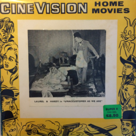 Nr.6521 -- Super 8 silent-- Laurel en Hardy Unaccustomed as we are, zwartwit Silent op 120 meter spoel en in orginele fabrieks doos