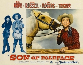 Nr.2169 - -16mm  Bob Hope 1952 ,,Son of Paleface,, zwartwit met Ned.ondertitels, Engels gesproken speelduur 95 minuten,zie omschrijving
