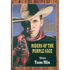 Nr. H6039 -- Super 8 , Riders of the purple-age 1925 western met tom Mix speelduur 56 minuten de COMPLETE film van Blackhawk films USA orgineel zwartwit silent in orginele doos