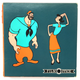 Nr.6942 --Super 8 Sound-- Popeye wordt ontvoerd Cartoon, 60 meter mooi van kleur met Engels geluid, in de orginele doos