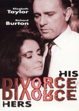 A0512-- 16mm --  Divorce His - Divorce Hers (1973) Drama	| 148 minuten met 	Elizabeth Taylor, Richard Burton , film is compleet met begin/end titels, goed van kleur Engels gesproken met Ned.ondertitels, zit op 3 spoelen en in doos