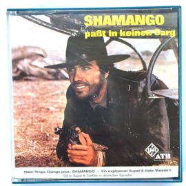 Nr.7262 --Super 8 sound --Shamango pabt in keinen Sarg, ca 120 meter zwartwit met Duits geluid, goede  copy in orginele doos