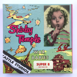 Nr.7051 --Super 8 Silent - Castle film Shirley Temple War Babies, goede kwaliteit zwartwit Silent ca 60 meter  in orginele doos