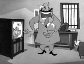 Nr.0437 --16mm--Cellbound 1955,  cartoon short MGM mooi zwartwit met engels geluid op 120m.spoel en in doos29,50