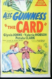 A0219--16mm--  The Card (1952)  met Alec Guinness, Glynis Johns, komedie speelduur 85 minuten, compleet met begin/end titels mooie orginele zwartwit kopie Engels gesproken met Ned.ondertitels, zit op 2 spoelen en in doos