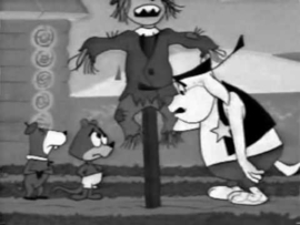 A0203 --16mm-- Brigadier Dog Dagnabit Rabbit leuke zwartwit tekenfilm Engels gesproken speelduur ca.8 min.compleet op spoel en in doos