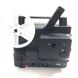 Nr.8831 -- Bauer T170 Sound Filmprojector voor Super 8 mm films met en zonder geluid, zeer makkelijke bediening zoomlens: Isco- f 1,5 F: 16,5-30 mm , Spoel capaciteit: 180 m. heeft service/revisie beurt gehad en werkt goed en makkelijk
