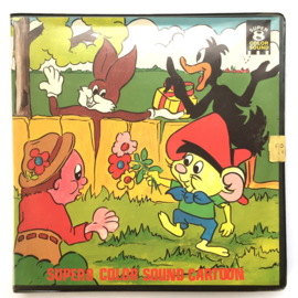 Nr.7256 --Super 8 sound-- Kiddie Concert 1947, muziek tekenfilm, op 60 meter reel goed van kleur Engels gesproken op spoel en in orginele doos