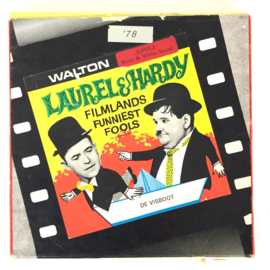 Nr.7315 --super 8 sound -- Waltonfilm  Laurel en Hardy in de visboot,  zwartwit van 120 meter Engels gesproken zit in orginele doos