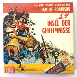 Nr.7054 --Super 8 Silent - Familie Robinson, Insel der Geheimnisse, goede kwaliteit zwartwit Silent ca 60 meter  in orginele doos