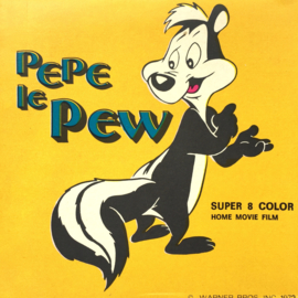 Nr.7278 --Super 8 silent-- Pepe le Pew Legione Styraniera op 50 meter reel kleursilent  op spoel en in orginele doos