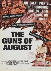 A0242--16mm--  The Guns of August (1964) Oorlogdocumentaire , mooi zwartwit, speelduur 100 minuten - Engels gesproken compleet met begin/end titels, op 3 spoelen en in doos