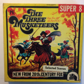 Nr.6757 --Super 8--The Three Musketeers,  zwartwit 60 meter Silent in orginele fabrieks doos