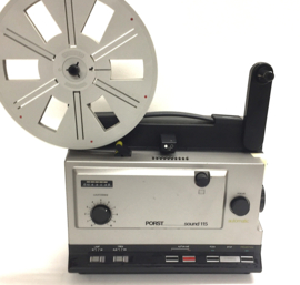 Nr.8850 - PORST 115 voor super 8 films met of zonder geluid, volledig elektronisch geregelde projector, bediening met tiptoetsen, 100W. halogeenlamp, 180m. spoelen , heeft service/revisie beurt gehad en werkt perfect