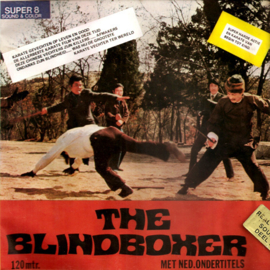 Nr.7344- Super 8 sound --The Blindboxer, speelfilm in 3 delen van 120 meter,  kleur, Engels gesproken, met Ned.ondertitels in de orginele dozen