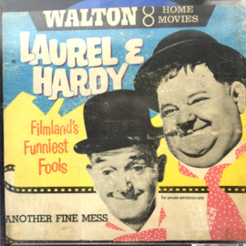 Nr.7274 --Super 8 silent-- Laurel en Hardy Another Fine Mess op 50 meter reel zwartwit op spoel en in orginele doos