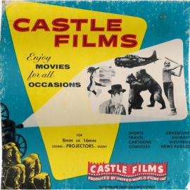 A0285 --16mm-- Castlefilm present Africa Untamed, wild River Safari, mooi zwartwit Engels gesproken speelduur ca.20 minuten, op spoel en in doos